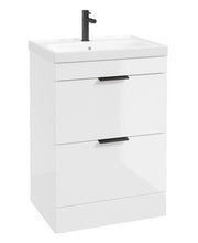Load image into Gallery viewer, STOCKHOLM Floor Standing 60cm Two Drawer Vanity Unit ( Various Colours & Sizes )