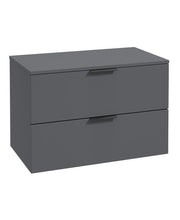 Load image into Gallery viewer, STOCKHOLM Wall Hung 80cm Two Drawer Countertop Vanity Unit ( Various Colours & Sizes )