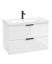 Load image into Gallery viewer, STOCKHOLM Wall Hung 80cm Two Drawer Vanity Unit ( Various Colours & Sizes )