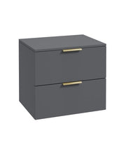 Load image into Gallery viewer, STOCKHOLM Wall Hung 60cm Two Drawer Countertop Vanity Unit (Various Colours & Sizes )