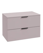 Load image into Gallery viewer, STOCKHOLM Wall Hung 80cm Two Drawer Countertop Vanity Unit ( Various Colours & Sizes )
