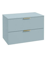 Load image into Gallery viewer, STOCKHOLM Wall Hung 80cm Two Drawer Countertop Vanity Unit ( Various Colours & Sizes )