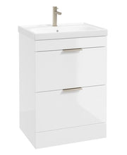 Load image into Gallery viewer, STOCKHOLM Floor Standing 60cm Two Drawer Vanity Unit ( Various Colours & Sizes )