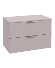 Load image into Gallery viewer, STOCKHOLM Wall Hung 80cm Two Drawer Countertop Vanity Unit ( Various Colours & Sizes )