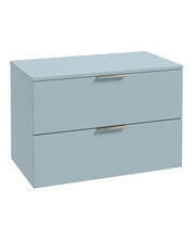 Load image into Gallery viewer, STOCKHOLM Wall Hung 80cm Two Drawer Countertop Vanity Unit ( Various Colours & Sizes )