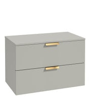 Load image into Gallery viewer, STOCKHOLM Wall Hung 80cm Two Drawer Countertop Vanity Unit ( Various Colours & Sizes )