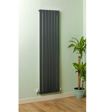 Load image into Gallery viewer, Valerie Flat Panel Anthracite Single Radiator H: 1800mm W:525mm