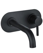 Load image into Gallery viewer, Harrow Black Wall Mounted Basin Mixer (Available in Chrome)