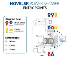 Load image into Gallery viewer, Triton NOVEL Silent Running Thermostatic Power Shower