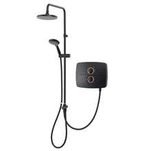 Load image into Gallery viewer, Triton Matte Black T90SR DuElec Pumped Electric Shower cw Dual Function Kit 9.0kw 230v