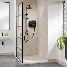 Load image into Gallery viewer, Triton Matte Black T90SR DuElec Pumped Electric Shower cw Dual Function Kit 9.0kw 230v