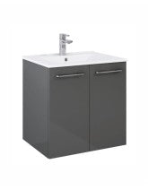 Load image into Gallery viewer, Otto Plus 60cm 2 Door Wall Hung Vanity Unit - Short Projection (Various Colours)
