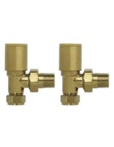 Load image into Gallery viewer, Round Angled Radiator valve Various Colours
