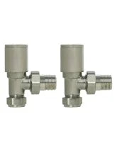 Load image into Gallery viewer, Round Angled Radiator valve Various Colours
