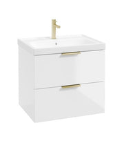 Load image into Gallery viewer, STOCKHOLM Wall Hung 60cm Two Drawer Vanity Unit Matt ( Various Colours &amp; Sizes )
