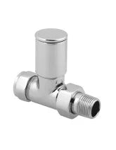 Load image into Gallery viewer, Round Straight Radiator valve Various Colours
