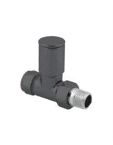 Load image into Gallery viewer, Round Straight Radiator valve Various Colours
