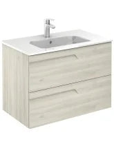 Load image into Gallery viewer, Brava 80cm Wall Hung Vanity Unit &amp; Slim Basin (Various Colours)
