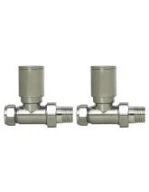 Load image into Gallery viewer, Round Straight Radiator valve Various Colours
