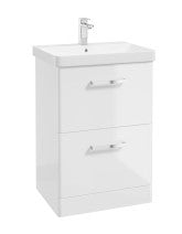 Load image into Gallery viewer, Kora 60cm Floor Standing 2 Drawer Vanity Unit
