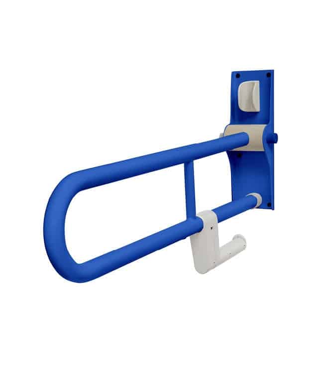 Hinged Fold Up Double Hairpin Rail - Blue
