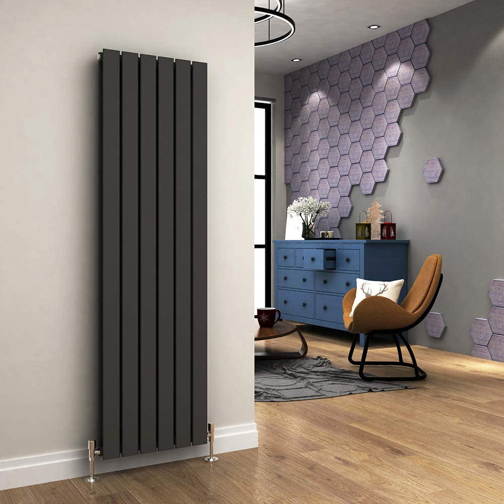 Affinity ANTHRACITE DOUBLE Vertical Radiator (Various Sizes)