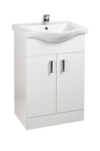 Load image into Gallery viewer, Ardent White Gloss White Floorstanding Vanity Unit (2 x Sizes)
