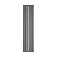 Load image into Gallery viewer, NIKA ANTHRACITE Double Vertical OVAL Radiator (Various Sizes)
