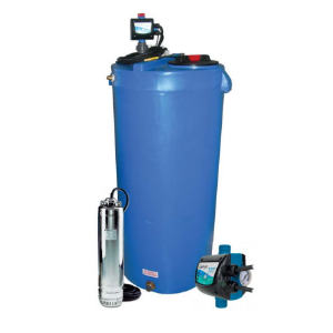 500lt Vertical Aquabox Water Tank cw Pump