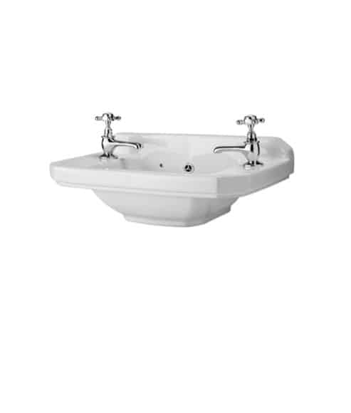 Cashel 515mm Cloakroom Basin Two Tap-Hole