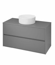 Load image into Gallery viewer, Crea 1000mm Wall Hung Unit &amp; Round Basin Matt Grey (with out tap hole)

