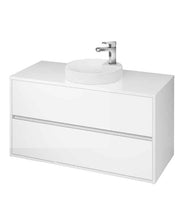 Load image into Gallery viewer, Crea 1000mm Wall Hung Unit &amp; Round Basin White (with tap hole)
