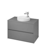 Load image into Gallery viewer, Crea 800mm Wall Hung Unit &amp; Round Basin Matt Grey (with tap hole)
