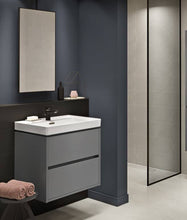 Load image into Gallery viewer, Crea 1000mm Wall Hung Unit &amp; Round Basin Matt Grey (with tap hole)
