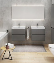Load image into Gallery viewer, Crea 800mm Wall Hung Unit &amp; Rectangular Basin White
