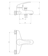 Load image into Gallery viewer, Plus Pillar Bath/Shower Mixer C/W Kit
