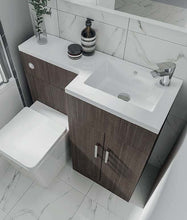 Load image into Gallery viewer, Combination L 1000mm Vanity Unit, Basin &amp; WC Unit Bodgea Grey
