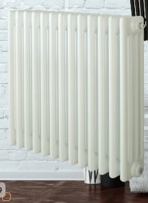 3 Column Horizontal Radiator White H:600mm W:628mm