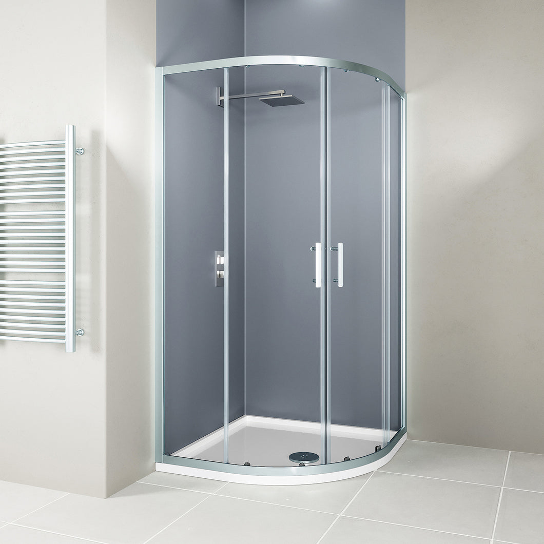 Flair Hydro 2 Door Quadrant Chrome Shower Door (Various Sizes)