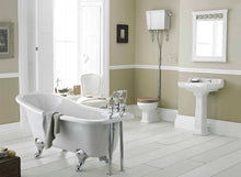 Load image into Gallery viewer, Cashel High Level Pan, Cistern, Chrome Flush Pipe Kit &amp; Soft Close Seat &amp; Cover
