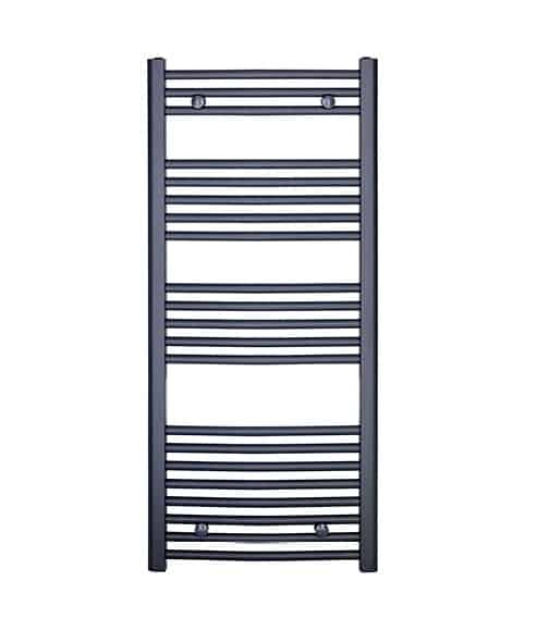 Curved Towel Warmer Anthracite H:1150mm W:500mm