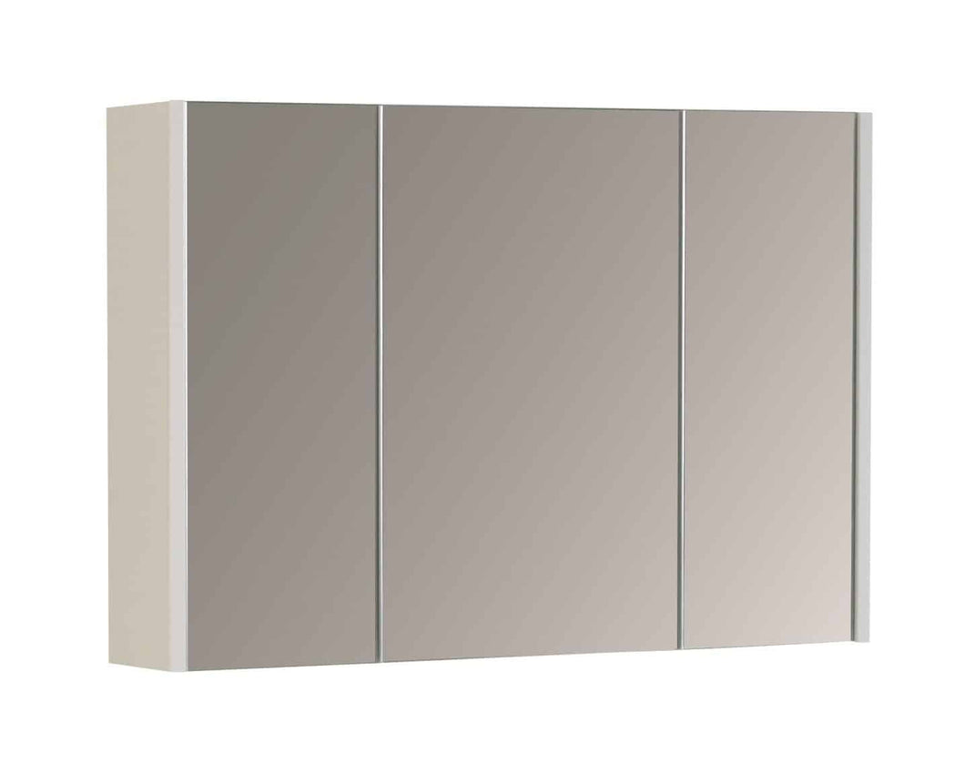 Moderna Mirror Cabinet White Gloss 850mm