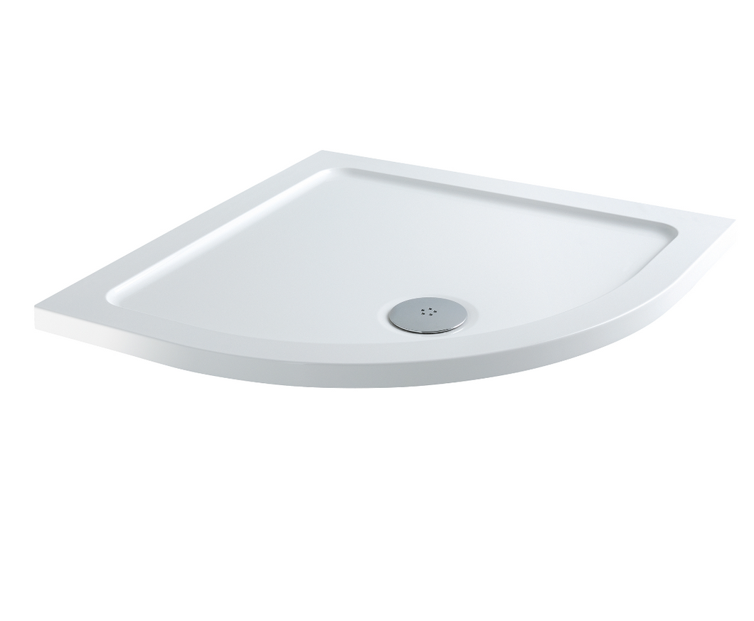 FLAIR Quadrant Curved Low Profile Shower Tray (Various Sizes)