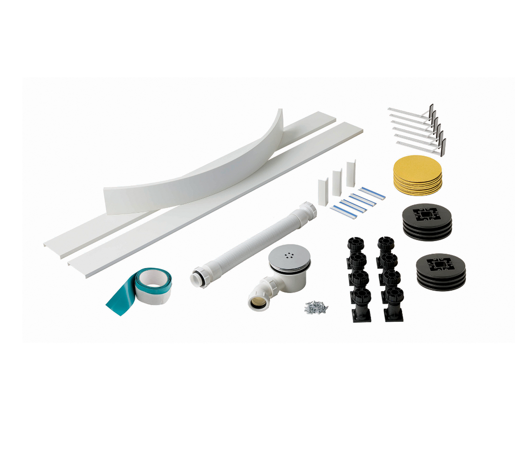 FLAIR Easy Plumb Riser Kit for Quadrant Curved Shower Trays