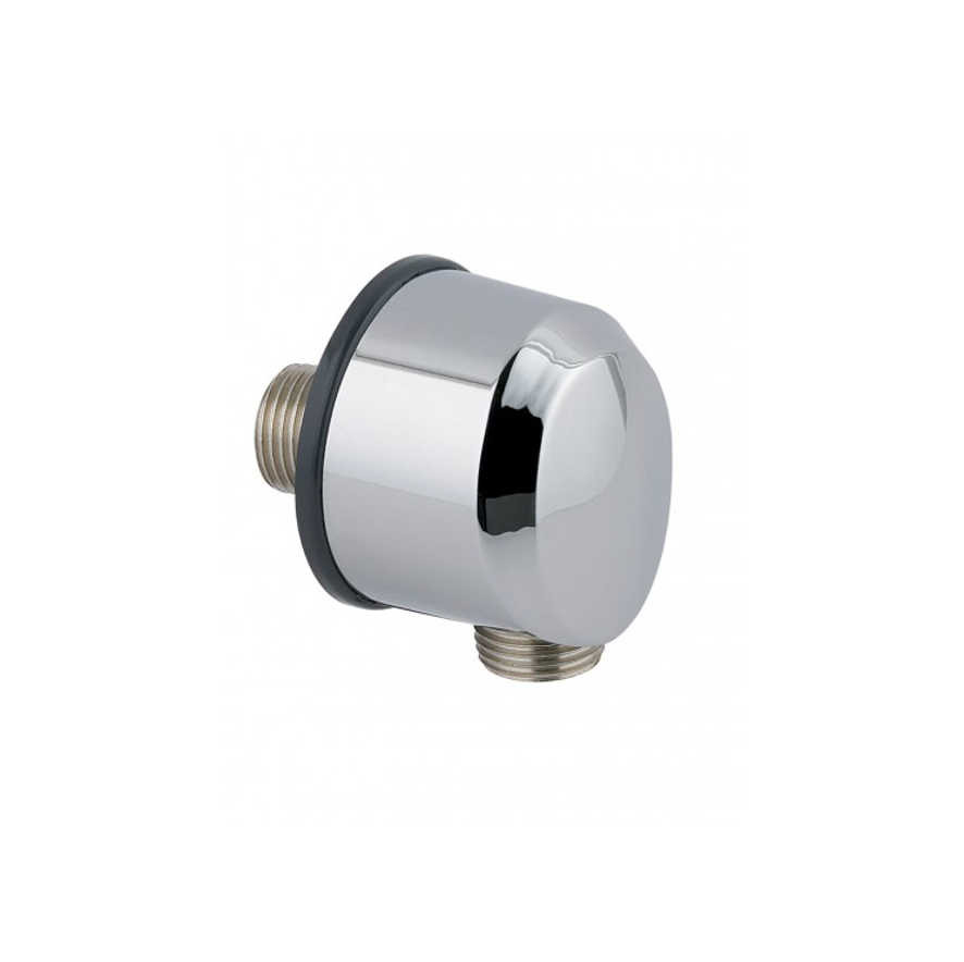 MX Oval Wall Outlet Elbow ABS Chrome