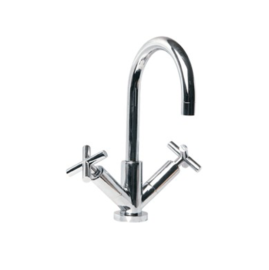 HELIX Kitchen Mono Sink Mixer with Cross Heads