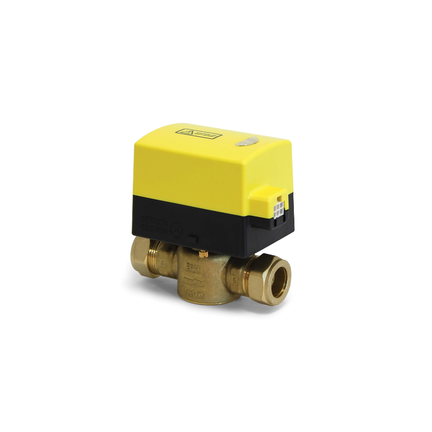 EPH 2 Port Motorised Valve (Yellow)
