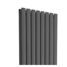 Load image into Gallery viewer, NIKA ANTHRACITE Double Vertical OVAL Radiator (Various Sizes)
