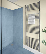 Load image into Gallery viewer, Curved Towel Warmer Chrome H:1800mm W:600mm
