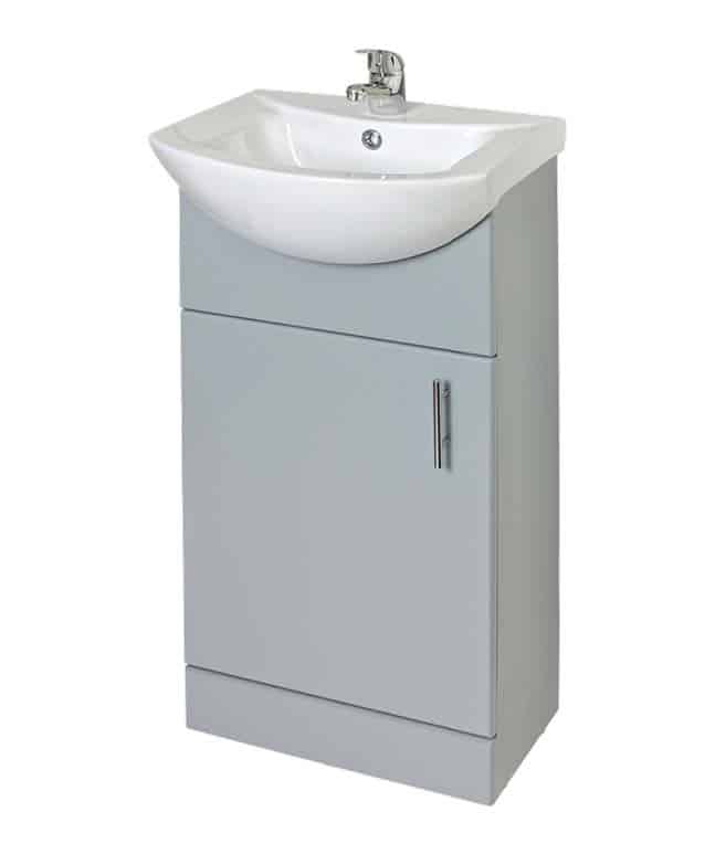 450mm Moderna Basin & Floor Standing Unit Stone